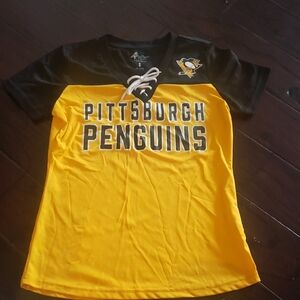 Pittsburgh Penguins Lace-Up Jersey Size Small